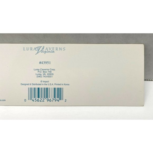Luray Caverns Virginia Paper Bookmark Travel Souvenir 7" Long - Picture 7 of 7